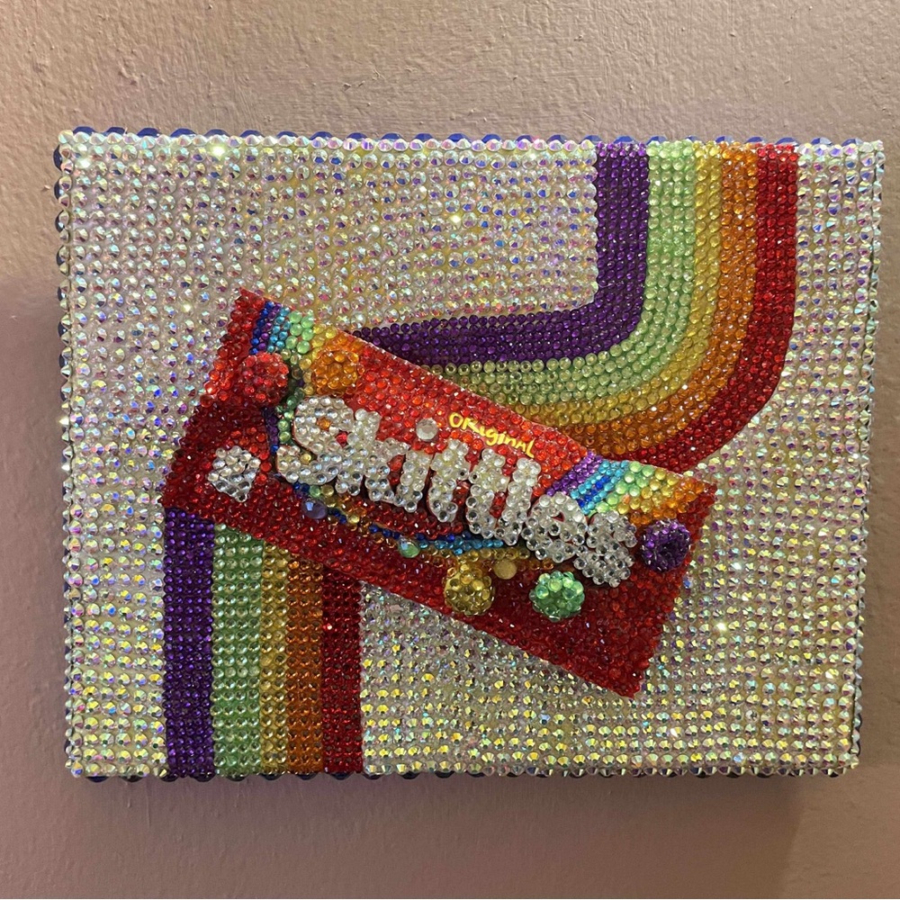Colorful Skittles Beaded Art
